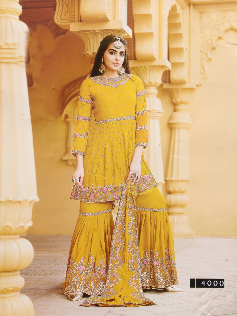 R Zaraa New Wedding Wear Heavy Georgette With Embroidery Salwar Kameez Collection